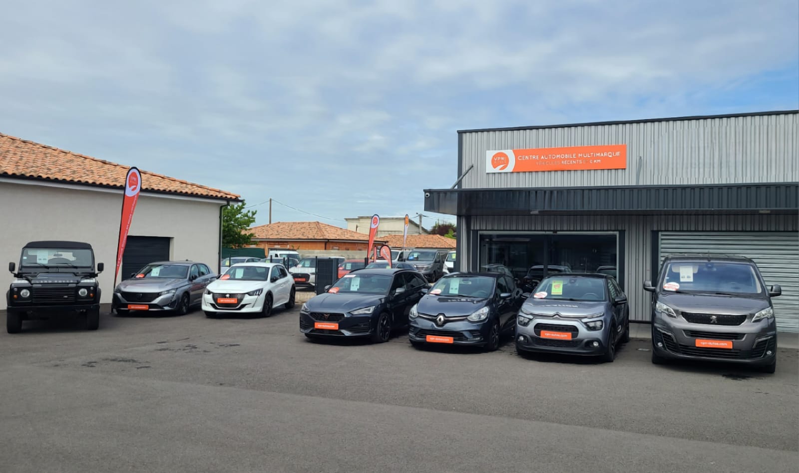 Façade du point de vente VPN Autos à Gaillac