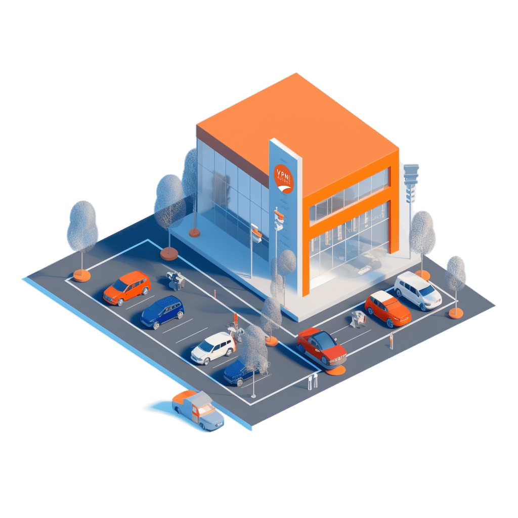 Maquette de centre VPN Autos